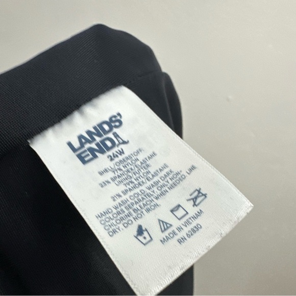 Lands' End Swim Black Bottom Women's Size 24W - Picture 3 of 4